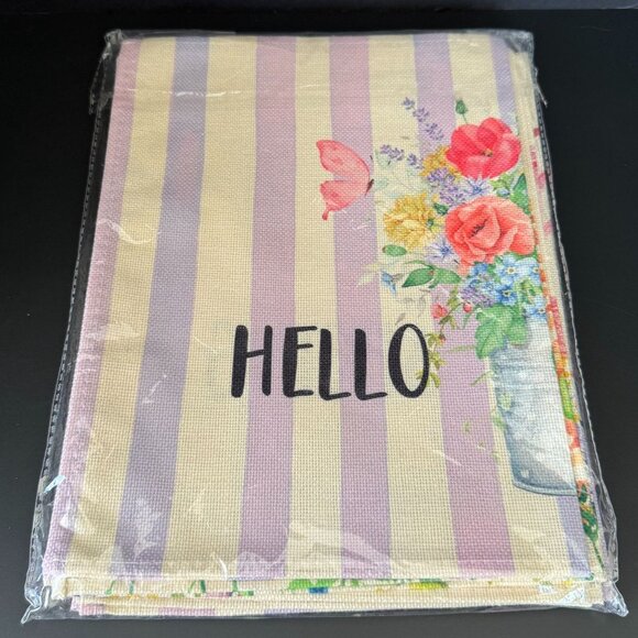 Set Of 6 Spring Placemats With Floral & Fun Designs Country Cottage bike farm tr - Picture 12 of 12